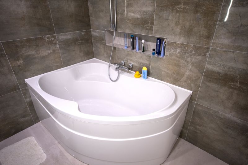 New Bathtub in a Modern Bathroom